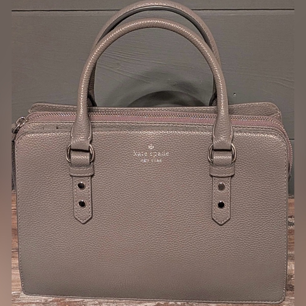 Kate Spade Gray Mulberry Street Lise satchel